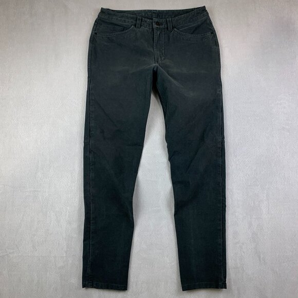 Lululemon Mens Pants 30 Black Jeans ABC Slim Fit Utilitech Tapered 30x30 M5ABNS - Picture 1 of 11